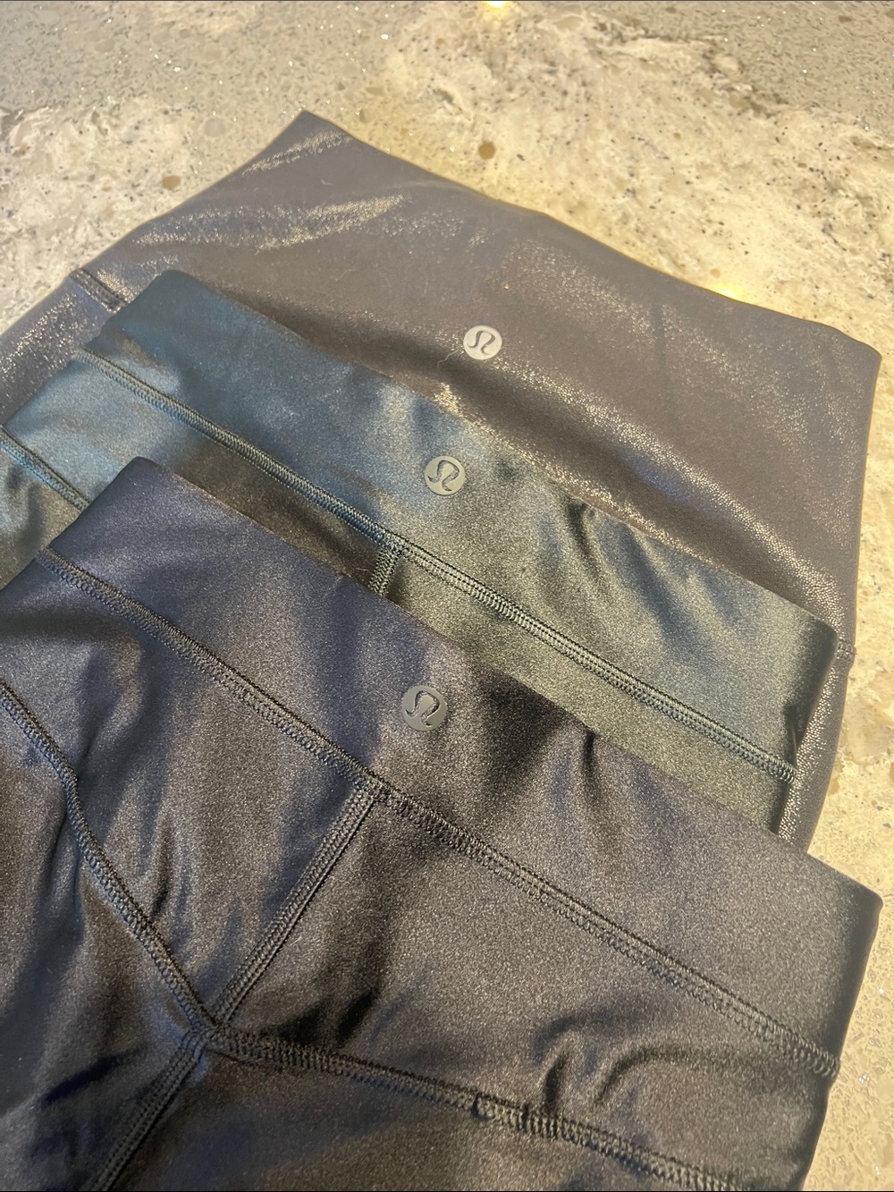 LULULEMON Leggings Bundle Set of 3 Black High Rise Pants Size XS / 2